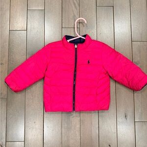 Reversible Ralph Lauren Fuchsia Puffer Jacket